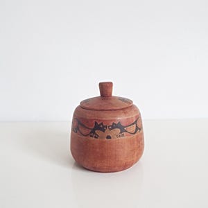Vintage wooden bowl, round wooden box with lid, Mexican style, handmade handcarved jewelery box trinkets storage wedding box boho home decor