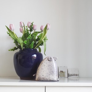 Ceramic raku bird, handmade sculpture, unique statuette figurine, Japanese ceramics, raku pottery, minimal modern home decor
