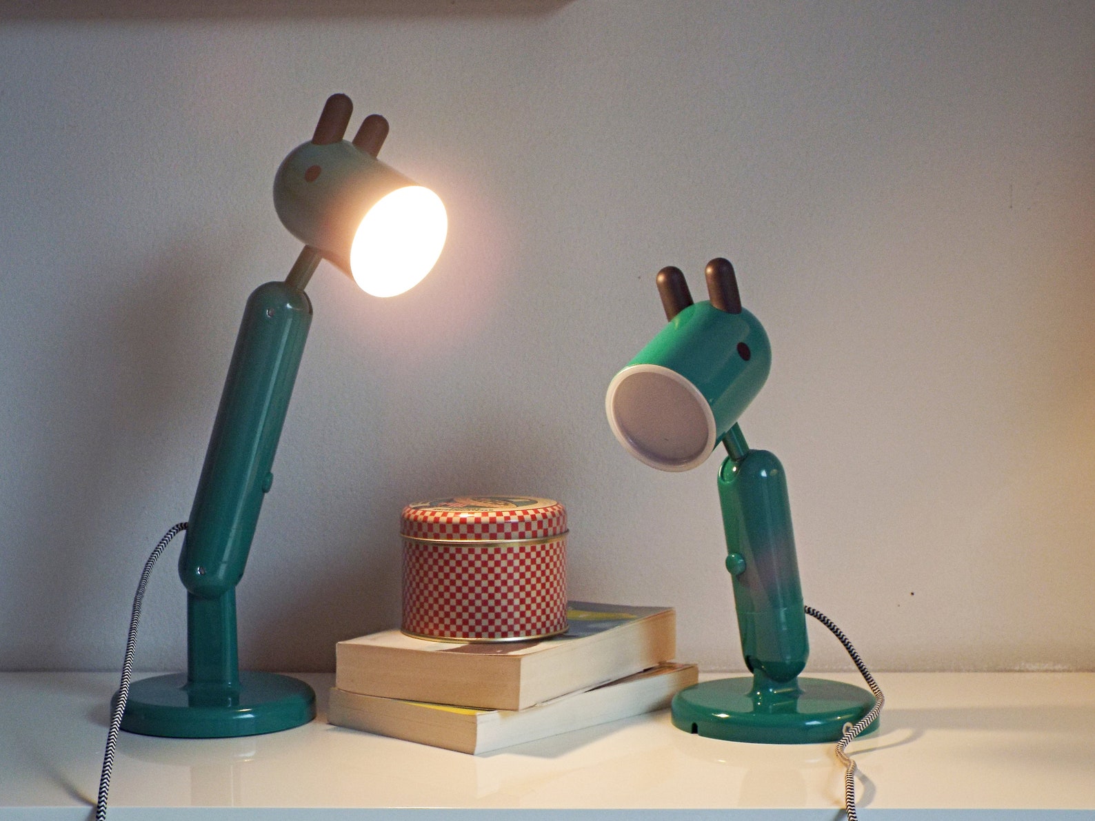 Vintage Green Kidsroom Bedside Lamp Night Light Giraffe IKEA Etsy UK