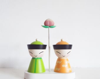 ALESSI Mr. Mrs. Chin ソルト＆ペッパーシェーカー | イエロー