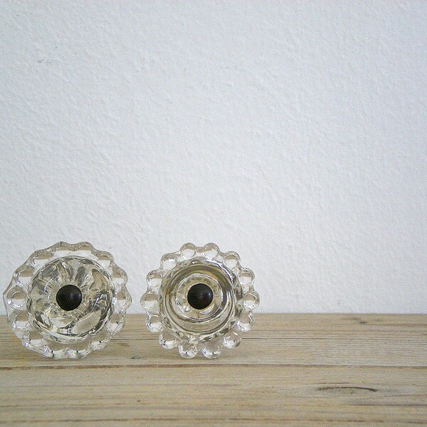 GLASS round drawer pull, decorative knobs, vintage drawer handle, hardware, Art Nouveau, Art Deco
