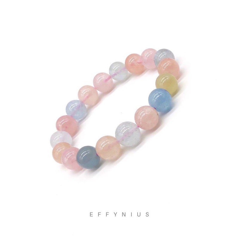 Premium Natural Gemstone Bracelet Morganite