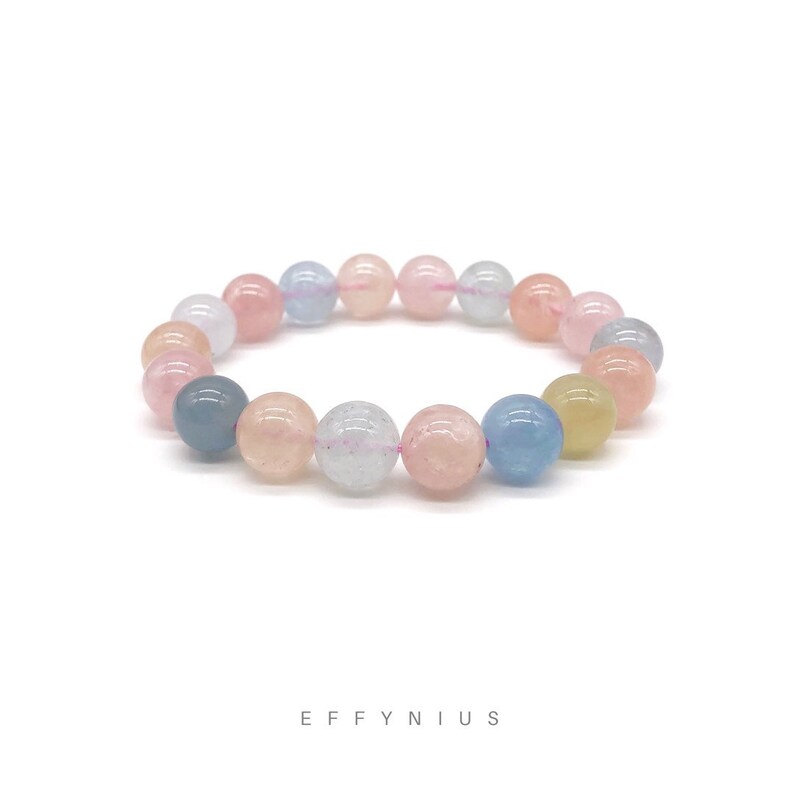Premium Natural Gemstone Bracelet Morganite
