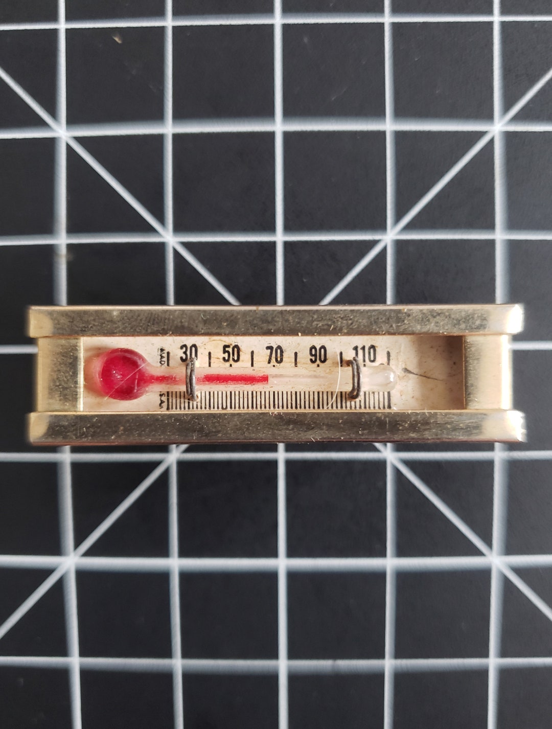 1960s Novelty Thermometer Tie Clip 60s Vintage Gold Tone Tie Clip Etsy