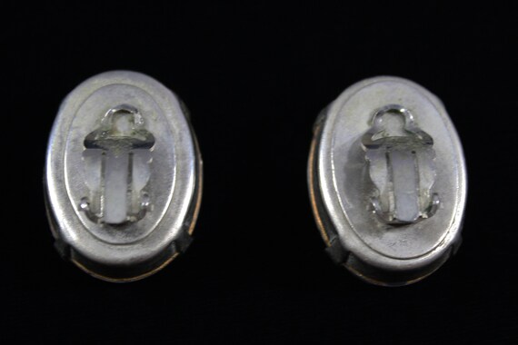 1980s Extra Large Clear Rhinestone Silver Tone St… - image 4