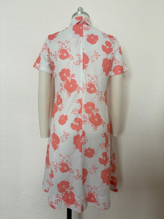 1960s Blue Floral Print Dress by Forever Young by Puritan | MEDIUM