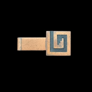 1960s Novelty Copper Tie Clip | 60s Vintage Southwest  Tie Clip