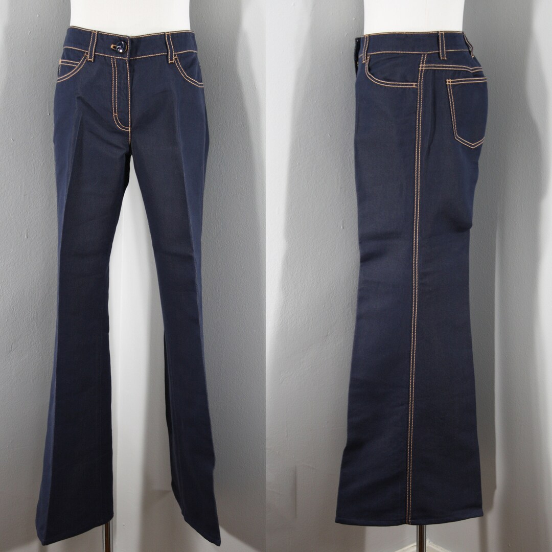 Jeans Designer By Escada In Blue Denim, Size: 14 main image 1