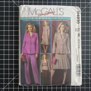 Uncut McCall&#39;s 4930 Separates Pattern by Palmer/Pletsch, Sizes 8-10-12-14, Factory Folded | Pattern with Dress, Jacket, and Pants