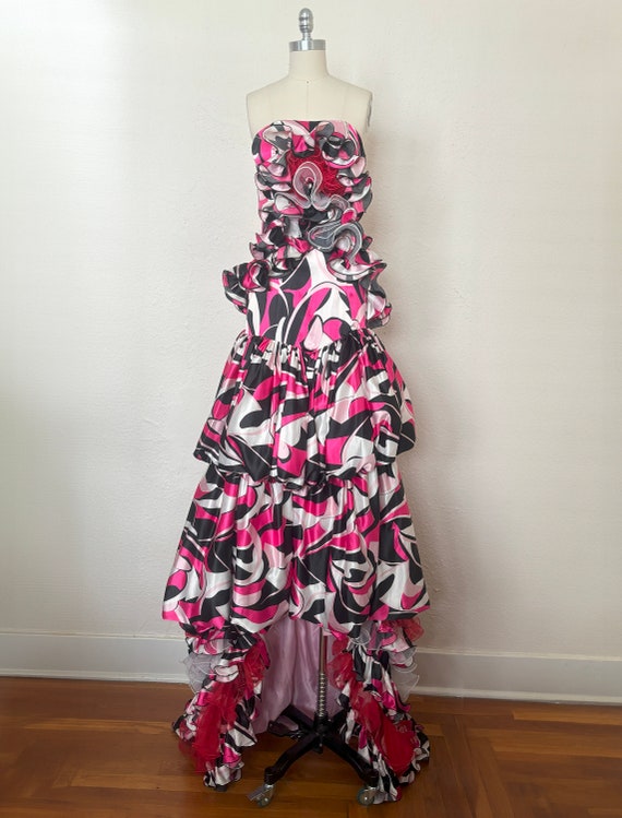 pink 2000s dress 2000s Y2k Vintage Pink Halter Neck Party Club Dress Small 2000s Rhinestone Halter Ruffle Pink Party Prom Sexy Dress Size Small Paris Hilton
