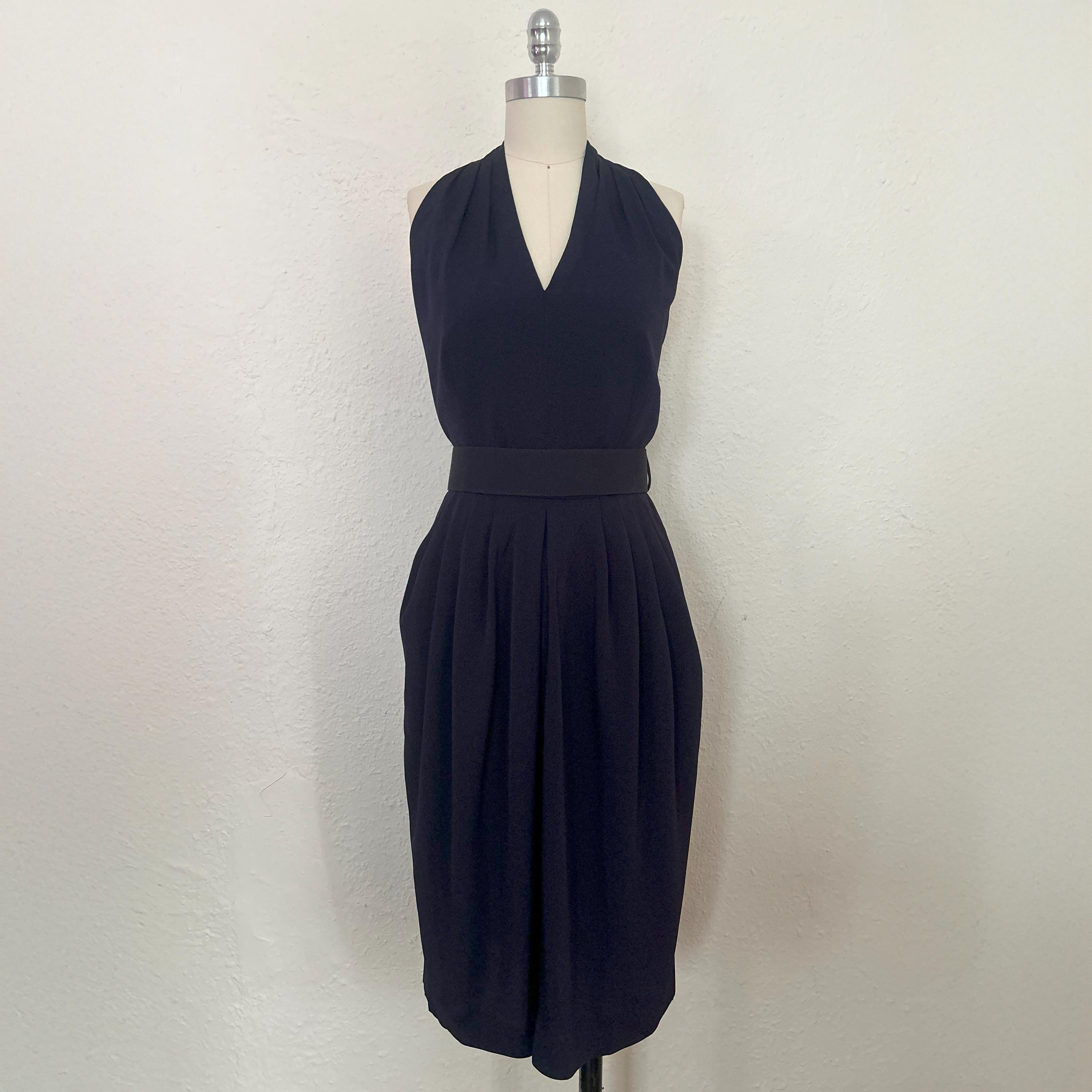 halter neck plunge dress Anglais Halter Summer Dress – TIME main image 0