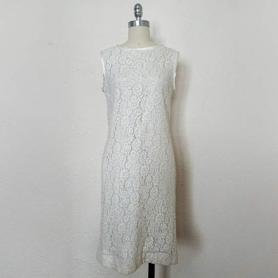 ivory dress with black lace overlay Strapless Short Lace Prom Dress with Long Overskirt Black / 4 main image 1