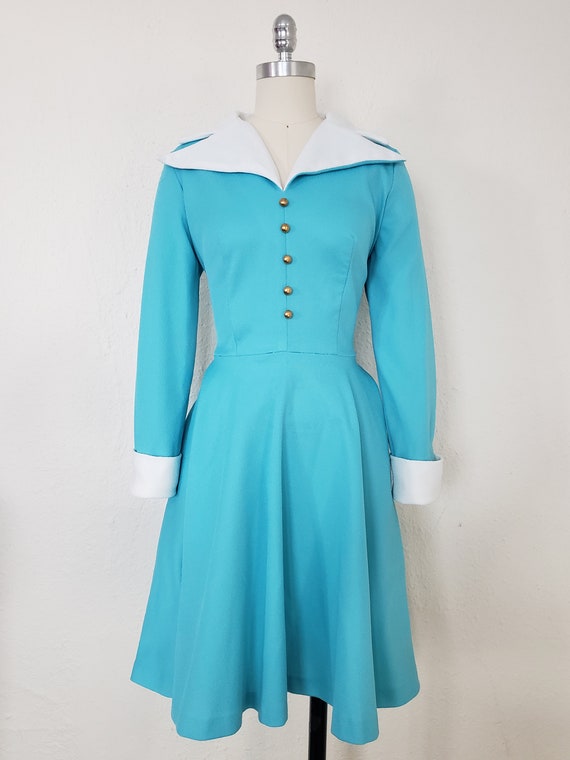 aqua blue skater dress NWT NBD Ride or Die Skater Dress Size S Ice Blue