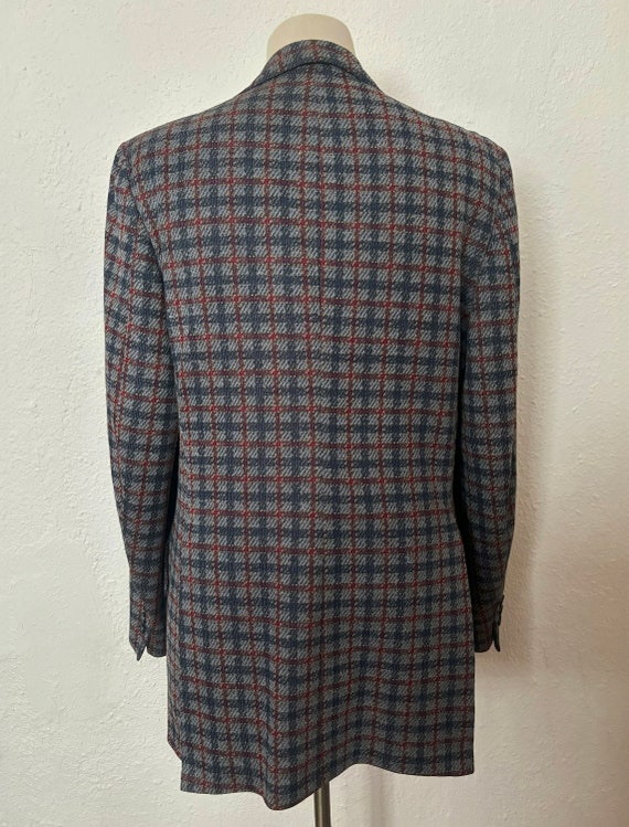 1960s Knit Plaid Sport Coat by Travelknit for Sea… - image 5