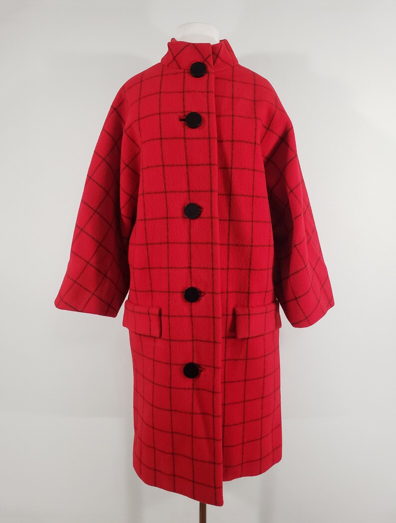 1960s Red Wool Coat by Mollie Parnis Medium to Large 60s - Etsy