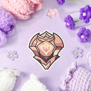Pegatinas troqueladas transparentes mate impermeables de la piedra de trabajo de bailarina de FFXIV / Rango físico