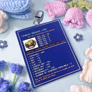 Zakum Helmet Acrylic Keycharm | Pixel Art Illustrations | MapleStory Nostalgic Keychain