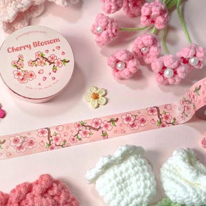 Ruban adhésif Washi Sakura Fleurs de cerisier | Papeterie esthétique fantaisiste et rêveuse