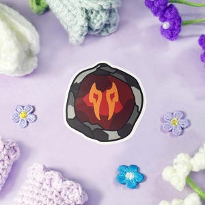 Pegatinas troqueladas mate transparentes impermeables de piedra de trabajo de Viper de FFXIV / Cuerpo a cuerpo