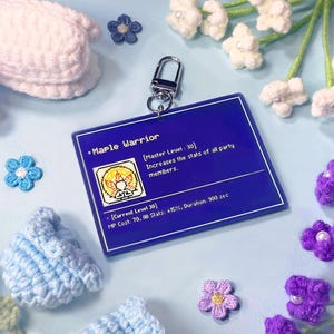 Job Skills Acrylic Keycharm | Pixel Art Illustrations | MapleStory Nostalgic Keychain