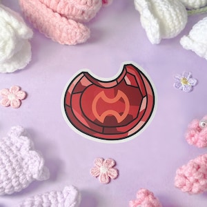 Pegatinas/tanques troquelados mate transparentes e impermeables de la Piedra del Guerrero de FFXIV