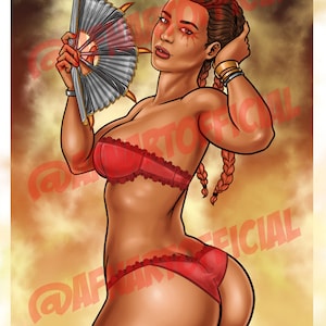 Loba Fan (Clothes)- Illustration Print