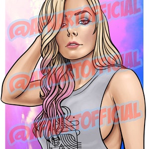 Alexa Sexy Side - Illustration Print