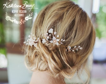 Hair pins mix & match - 3 Styles - Rose gold, gold or silver  (Sold individually) STYLE : Monica