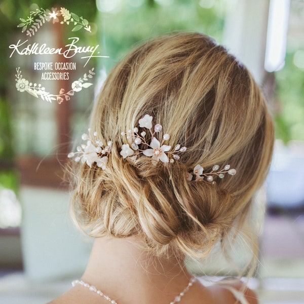Hair pins mix & match - 3 Styles - Rose gold, gold or silver  (Sold individually) STYLE : Monica