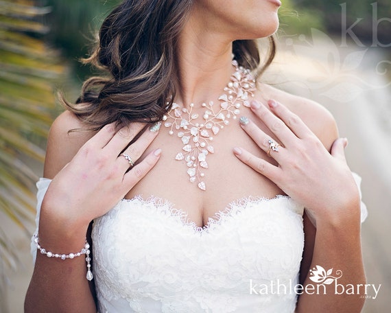 Floral Statement Bridal Necklace