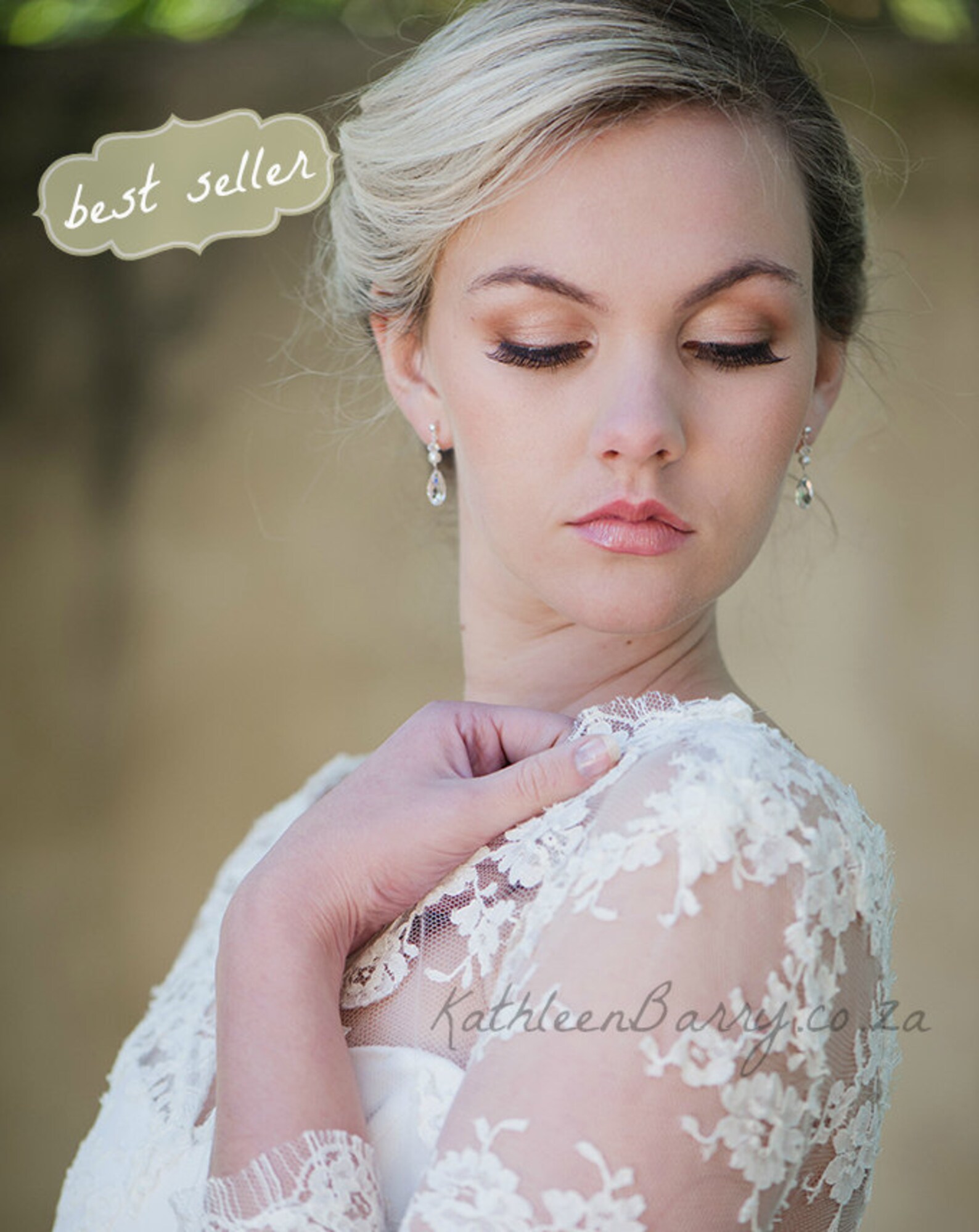 Dainty Crystal Pearl Drop Earrings Gold or Rose Gold Best Etsy