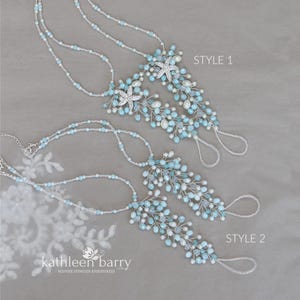 Barefoot sandals starfish sea star Silver Turquoise crystal pearl bride & bridal party Beach Wedding STYLE: Rhoda - TWO style options