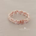 Rose gold Wedding pearl bracelet, assorted pearl colors, wedding jewelry STYLE: Tamyn product logo