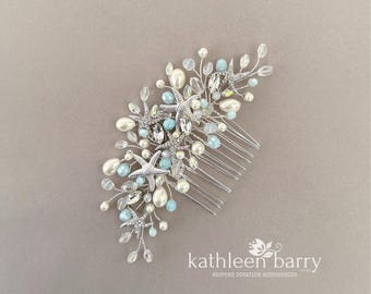 Starfish wedding hair comb - sea star fish beach bridal hair accessories - color options available Beach wedding ideas STYLE: Megan