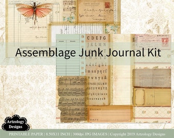 Assemblage - Printable Junk Journal Kit #178