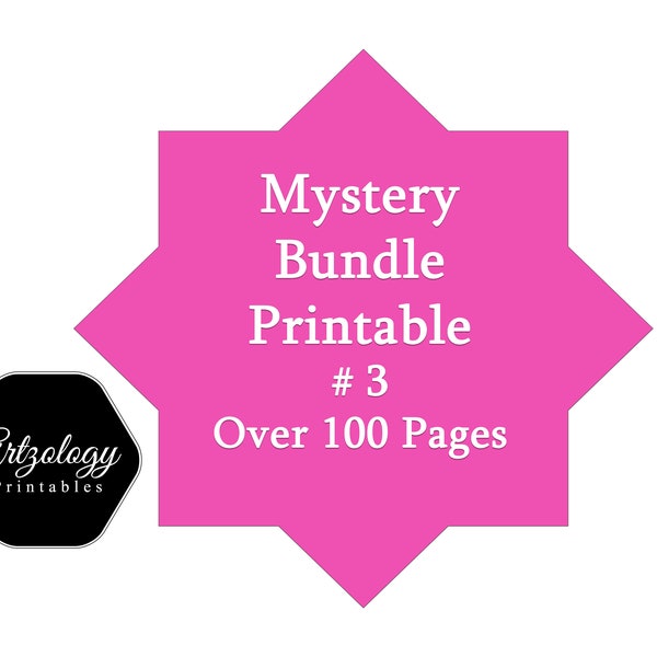 Mystery Bundle 3, Over 100 Sheets for Junk Journals, Collage and Crafts, No. 849