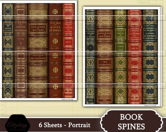 Shabby Brown Antique Vintage Books for Display – Pretty Old Books