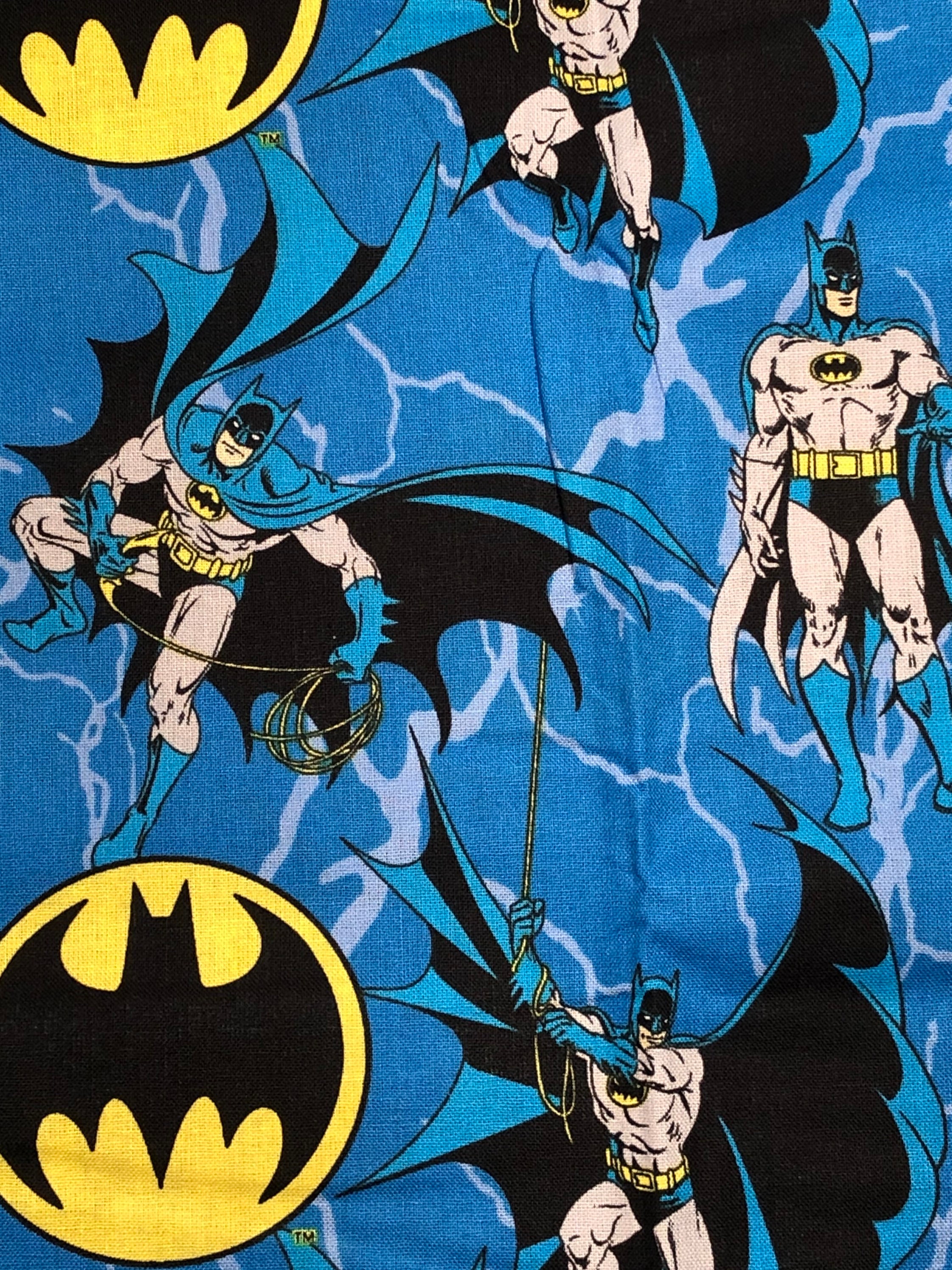 DC Comics Batman Blue Cotton Fabric 18 X 21 Fat Quarter - Etsy