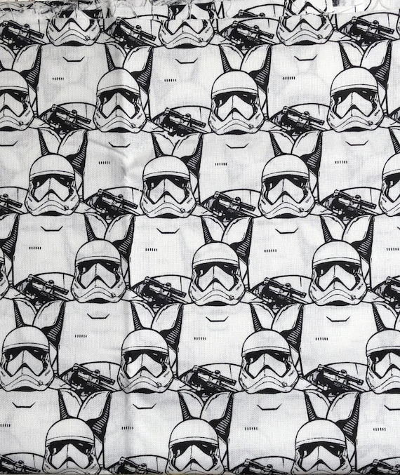 Star Wars Stormtroopers White Cotton Fabric 18” x 21” Fat Quarter