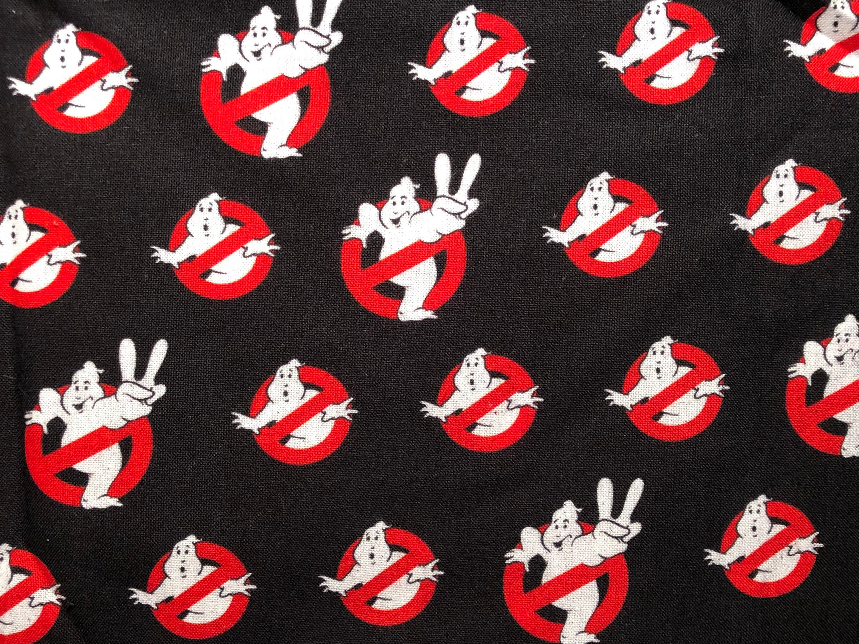 Ghostbusters 18 X 19 Black Cotton Fabric Etsy Sweden