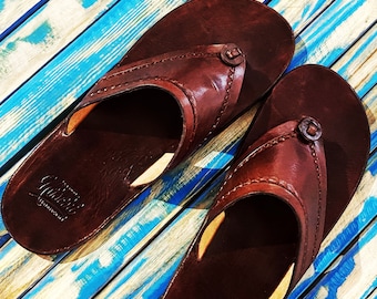 Leder Sandalen Benutzerdefinierte Handmade Handgefertigt Unisex Grün Schwarz