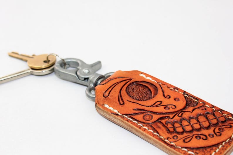 Leather Keyring Key Holder Key Fob Key Ring Key Chain Key Etsy UK