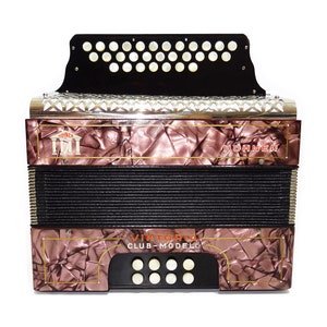 Vintage Hohner Victoria Club-Modell Diatonic Button Accordion Squeezebox Concertina, made in Germany, incl New Straps, Amazing sound!