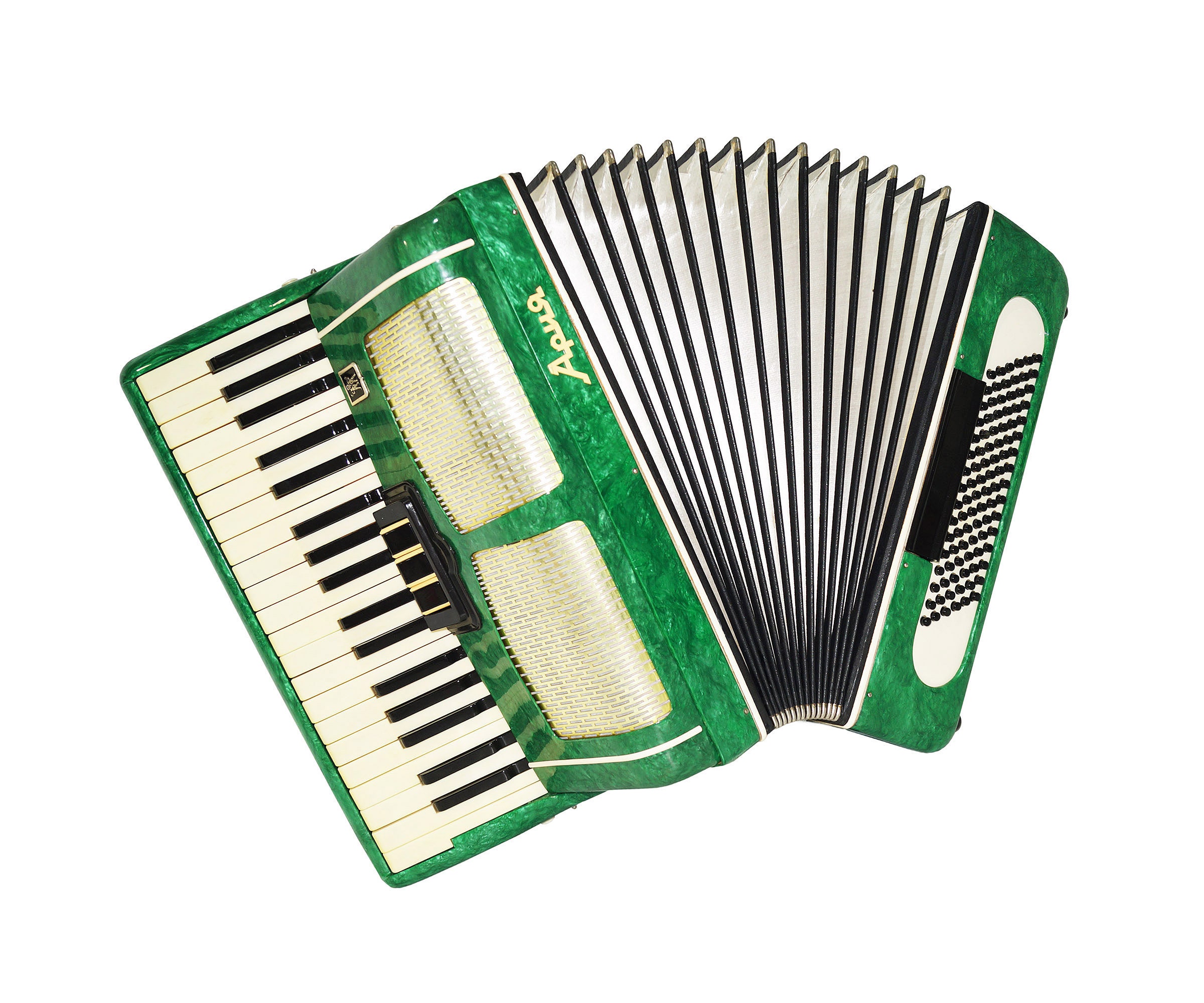 Russian Concert Piano Accordion 96 Bass, Made in USSR, Ariya