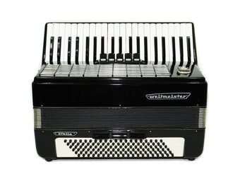 Weltmeister Stella Piano Accordion, made in Germany, 120 Bass New Straps Case, Quality Musical Instrument for Adults, Rich Powerful sound!