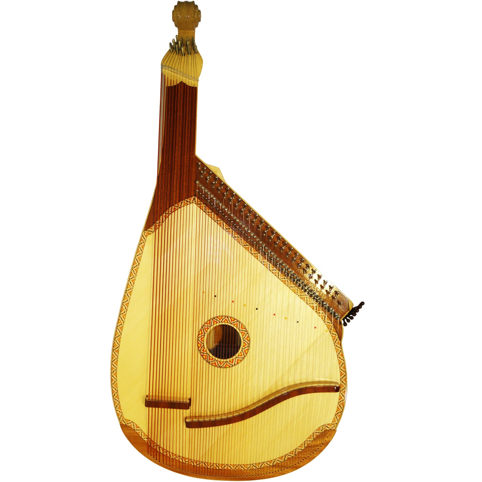 Traditional Folk Ukrainian Bandura Chromatic String Musical Instrument ...