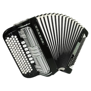 Hohner Riviera III N De Luxe 5 Row Button Accordion 120 Bass made in Germany, New Straps, Accordeone de Botones