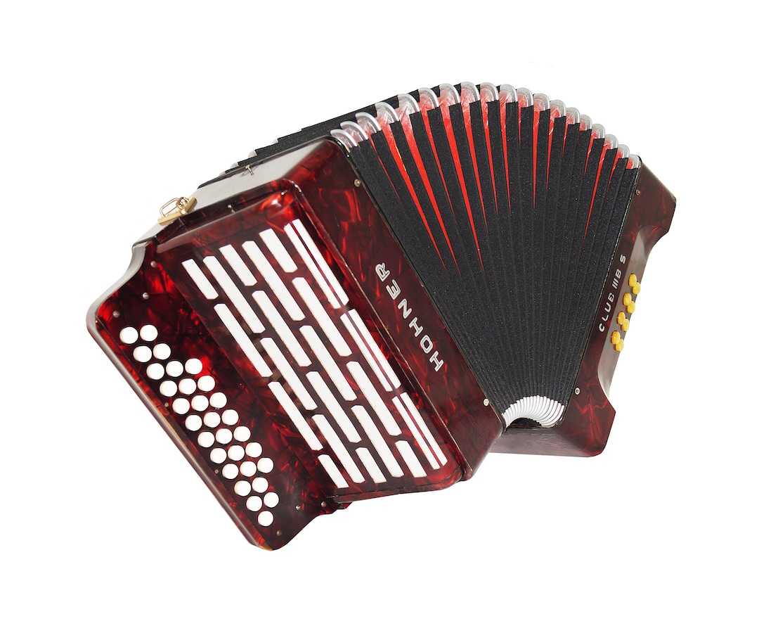 Rare Vintage Hohner Club IIIB S, Diatonic Button Accordion