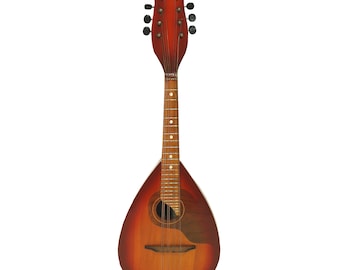 Rare Vintage Mandolin, Handmade in the USSR, 8 Strings, Original Folk Musical Instrument, Natural Wood, Lute Vihuela, Beautiful Sound