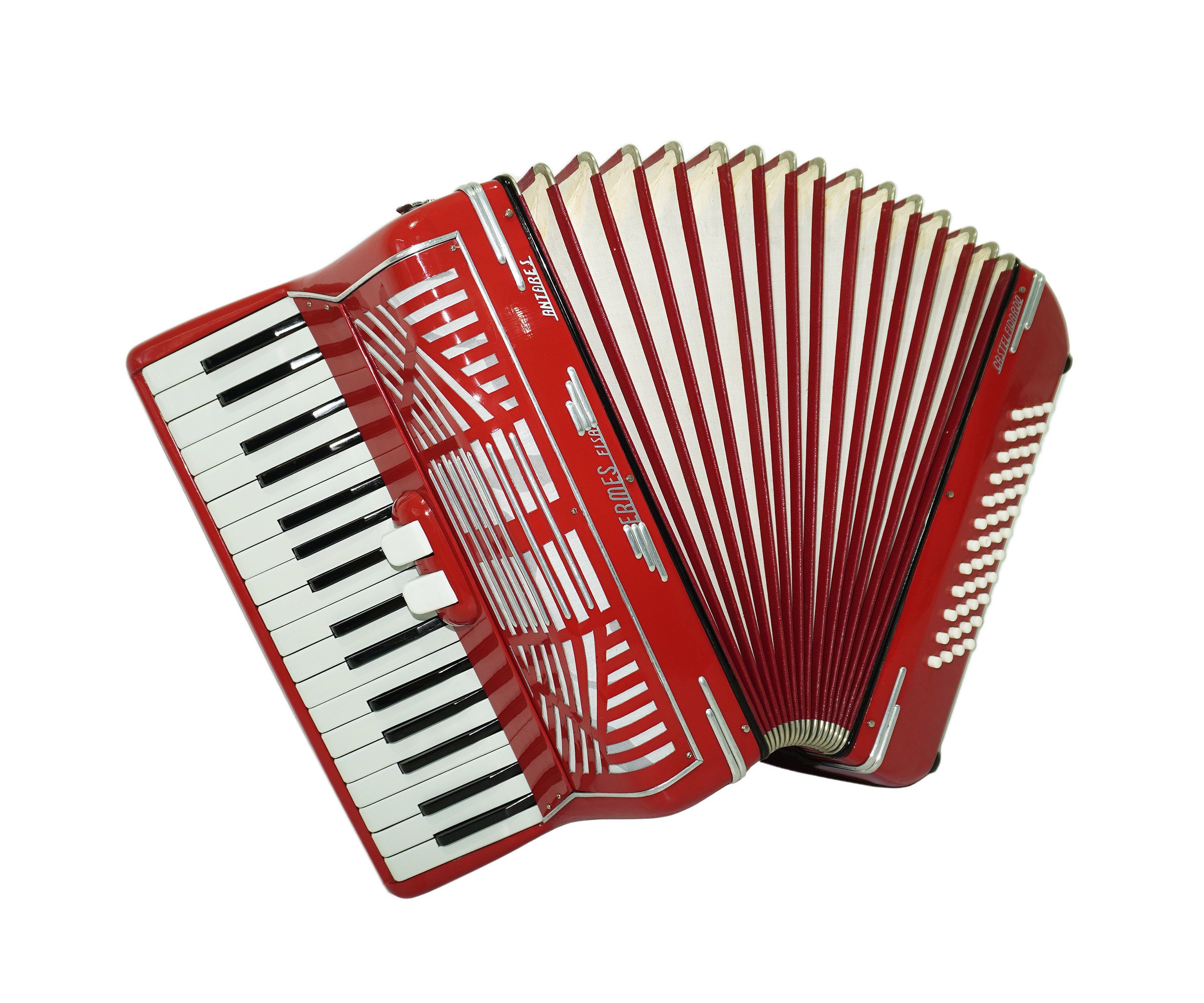 Piano Accordion Ermes Fisa Antares Castelfidardo, Made in Italy